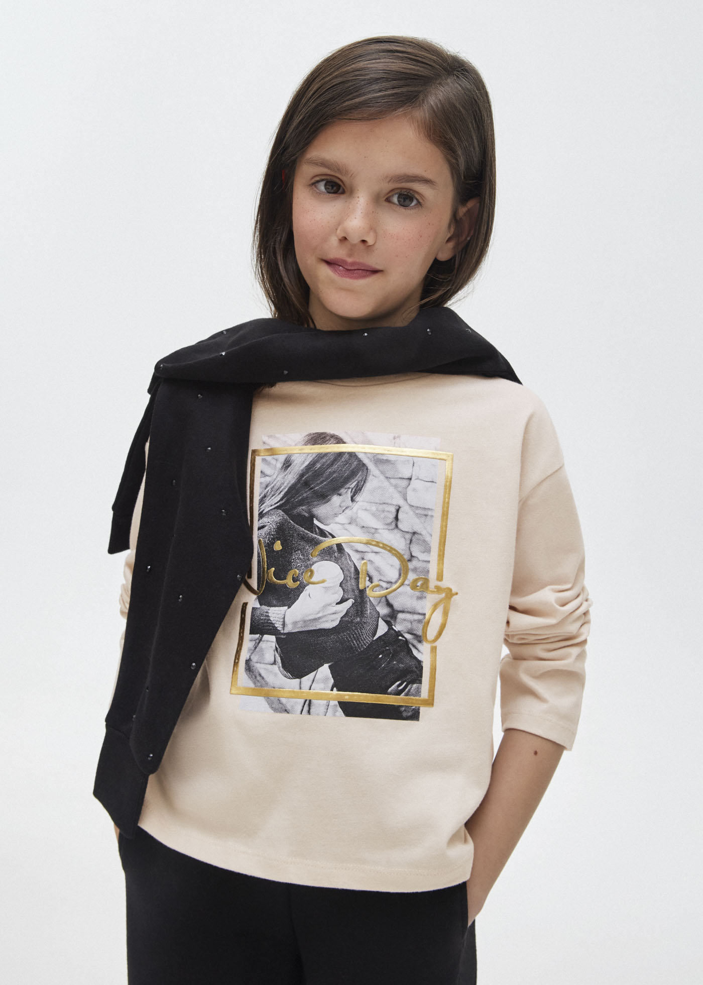 Camiseta estampada Better Cotton para meninas