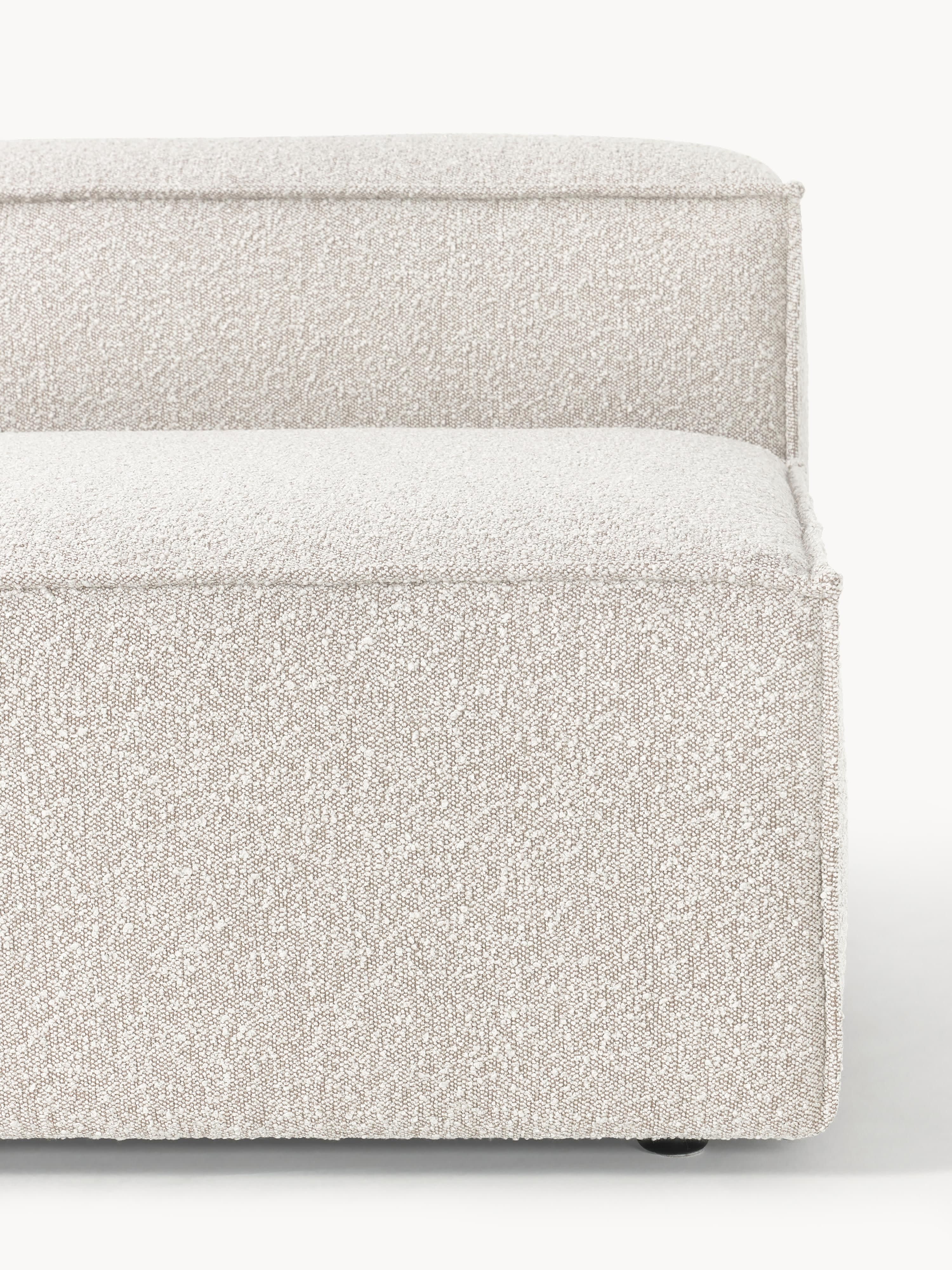 Chaise longue module Lennon van bouclé