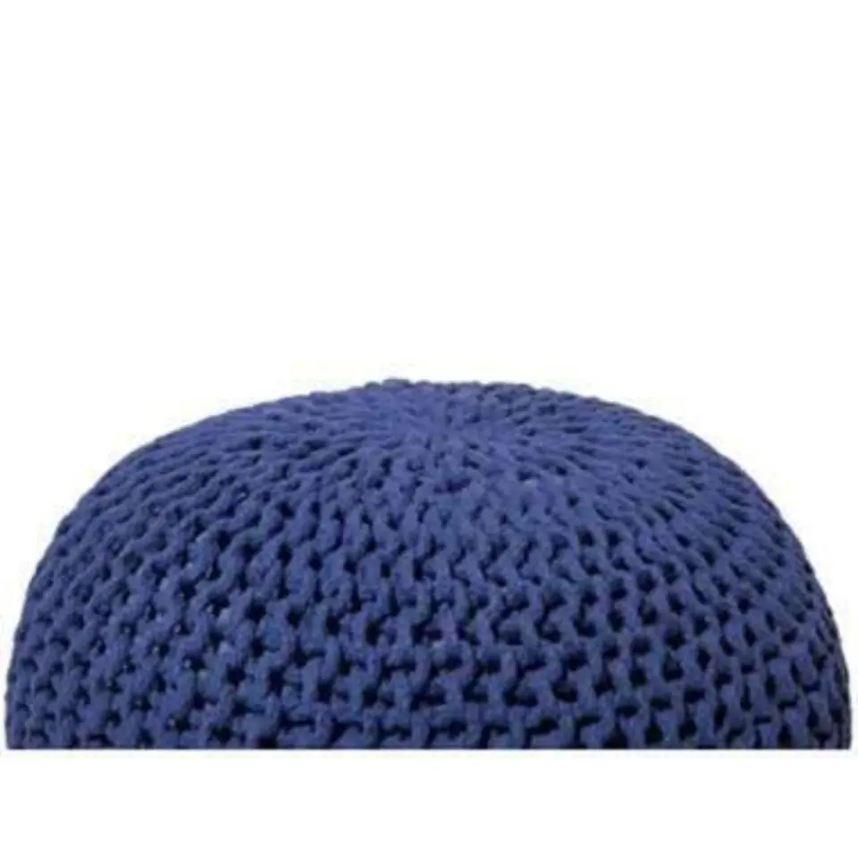 CONRAD - Poef - Blauw - 50 cm - Katoen
