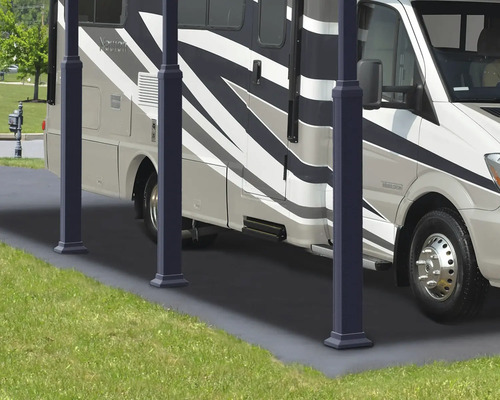 Enkele carport, carport voor camper CANOPIA van Palram Alpine 4300 in hoogte verstelbaar 359 x 435 cm antraciet