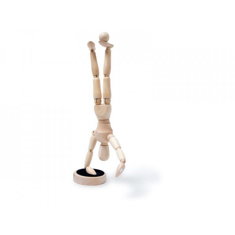 Modellpuppe Holz, magnetisch