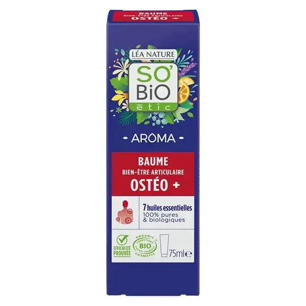 Bálsamo Orgânico para o Bem-Estar das Articulações So'Bio Étic Aroma Osteo+ 75ml