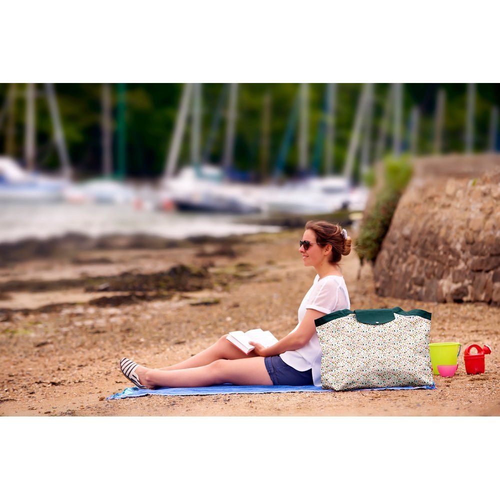 Grand Sac Cabas En Tissu Bord De Mer