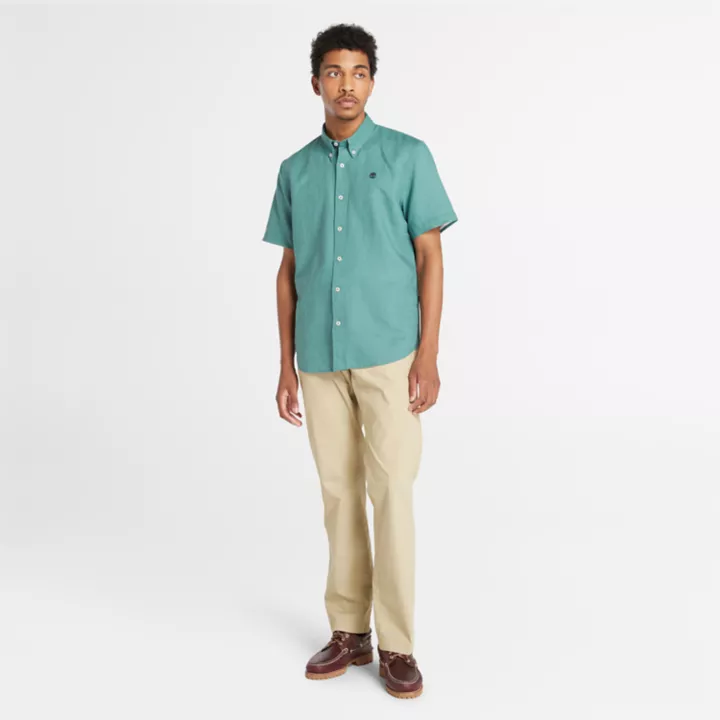 Chemise Lovell pour homme en bleu sarcelle