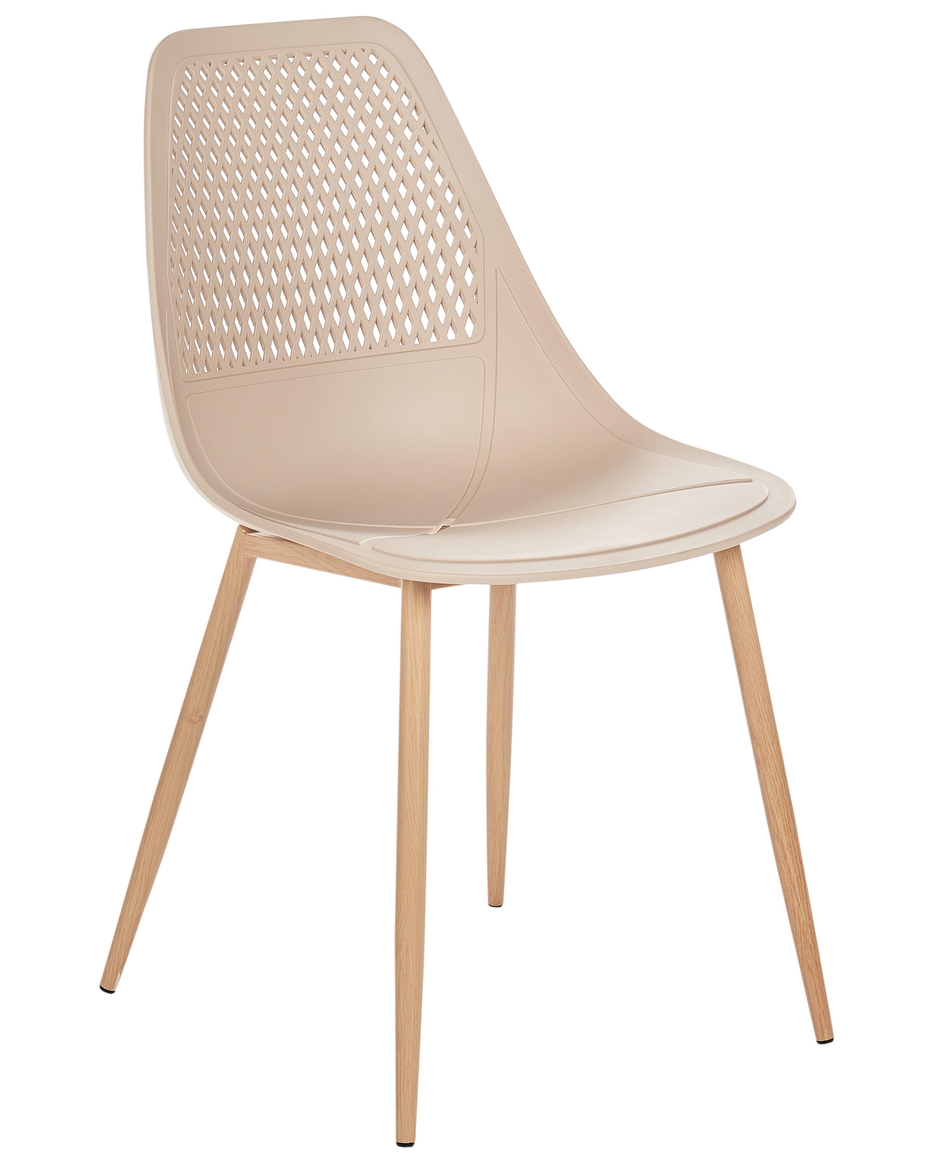 Set van 4 eetkamerstoelen HAZELTON Beige