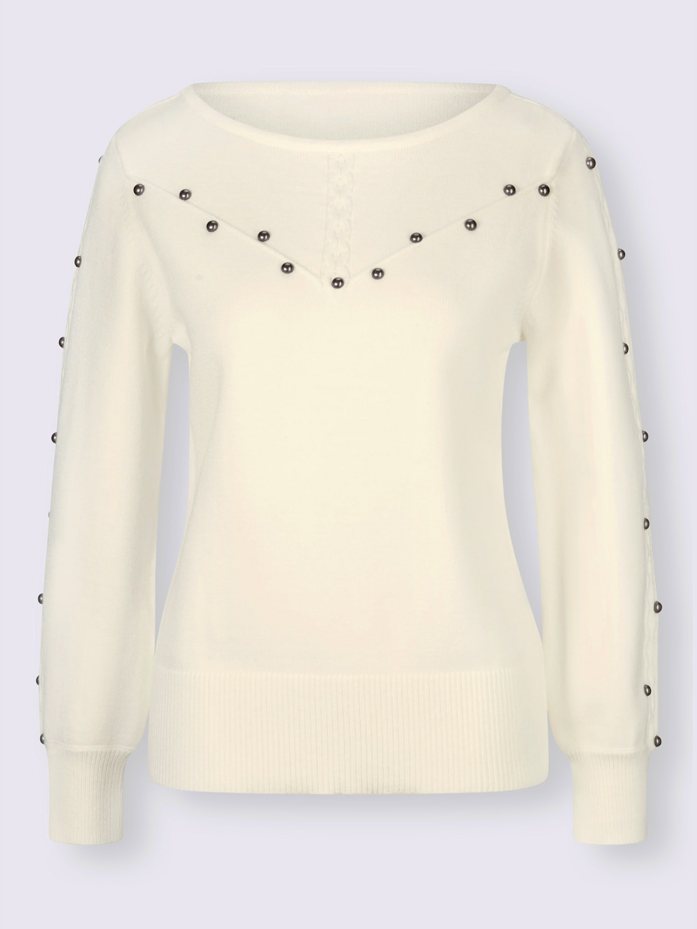 Pull encolure en u féminine