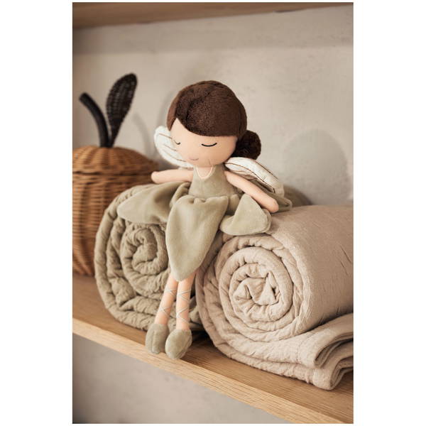 JolleinJollein   Decke Soft Waves olive green 100x150 cm