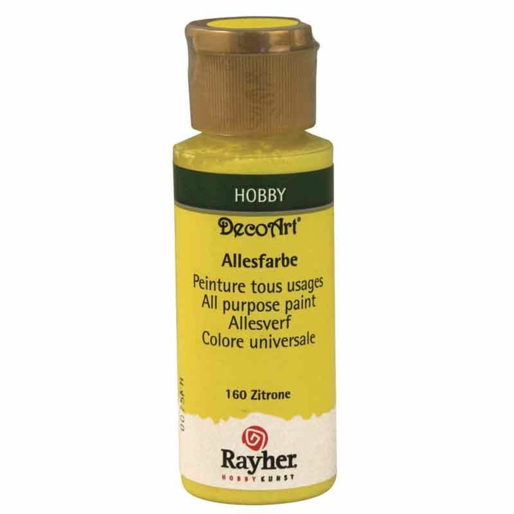 Peinture acrylique tous usages mat 59 ml - jaune foncé