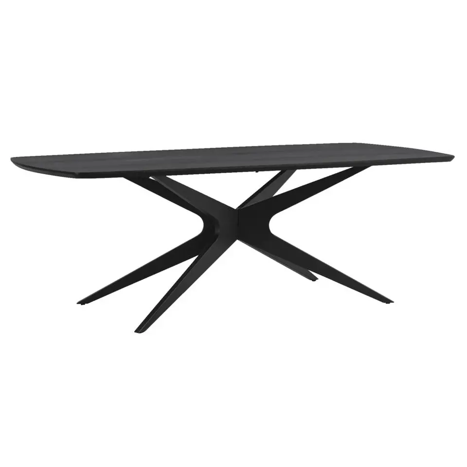 Eettafel Suzanne - zwart - 220x100 cm