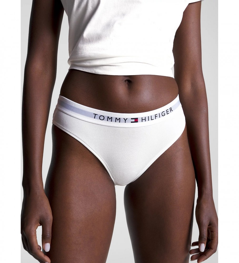 Cuecas Tommy Hilfiger com cós elástico branco com o logotipo da marca