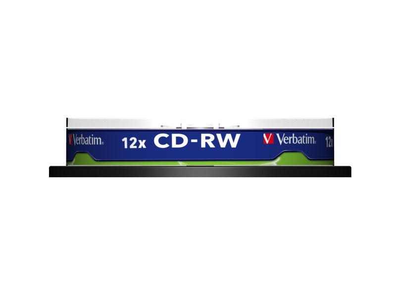 Verbatim CD-RW 0.7 GB, Spindel (10 Stück) CD-RW-Rohlinge, 10er Spindel