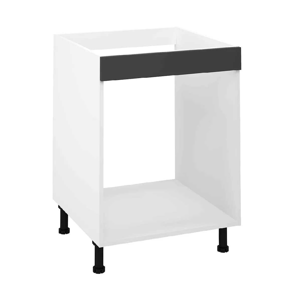 pegane Meuble de cuisine - Gris 60 cm