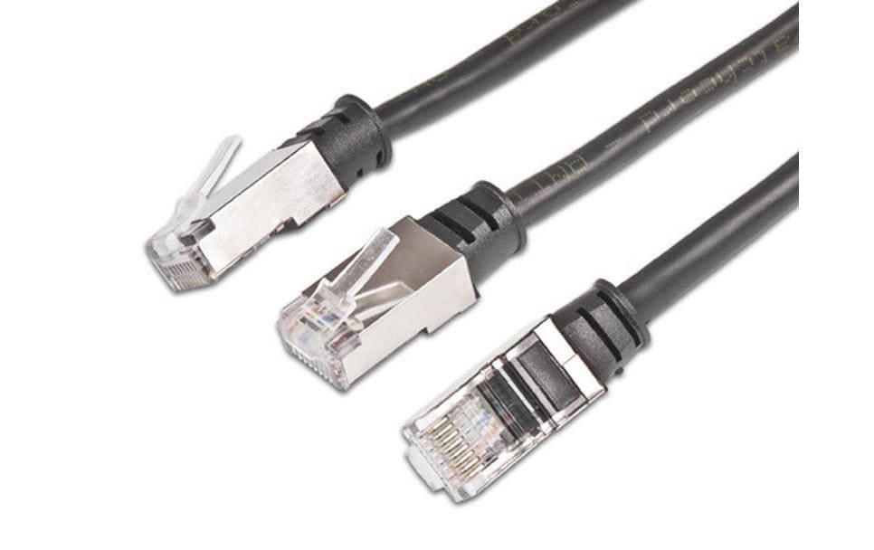 Patchkabel RJ-45 - RJ-45, Cat 5e, F/UTP, 10 m, SchwarzCat.5e-Patchkabel, 10 m