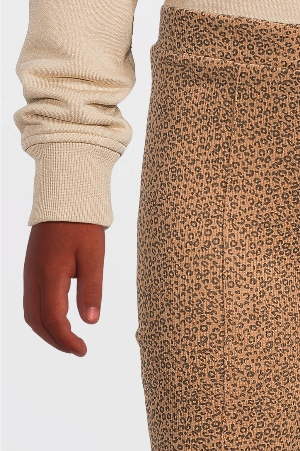 LOOXS broek met all over print bruin