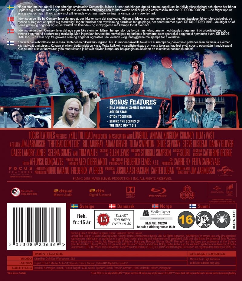 The Dead Don't Die - 2019 - Blu-Ray