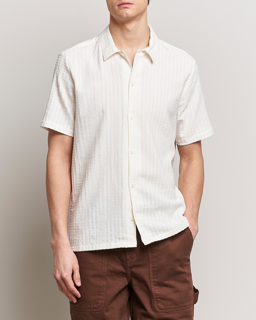Samsøe Samsøe Avan Structured Short Sleeve Shirt White