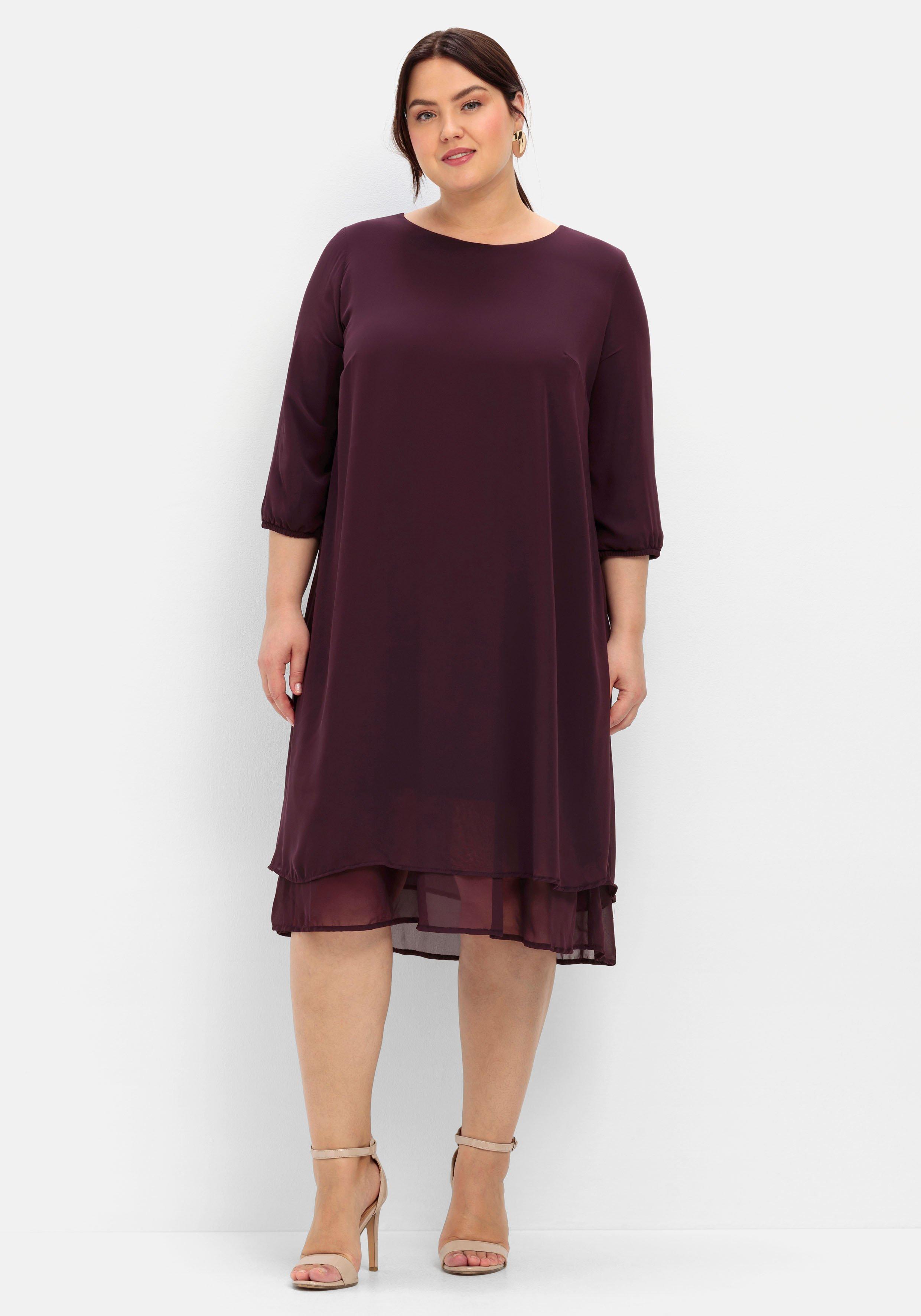 Cocktailkleid aus Chiffon, im Lagenlook