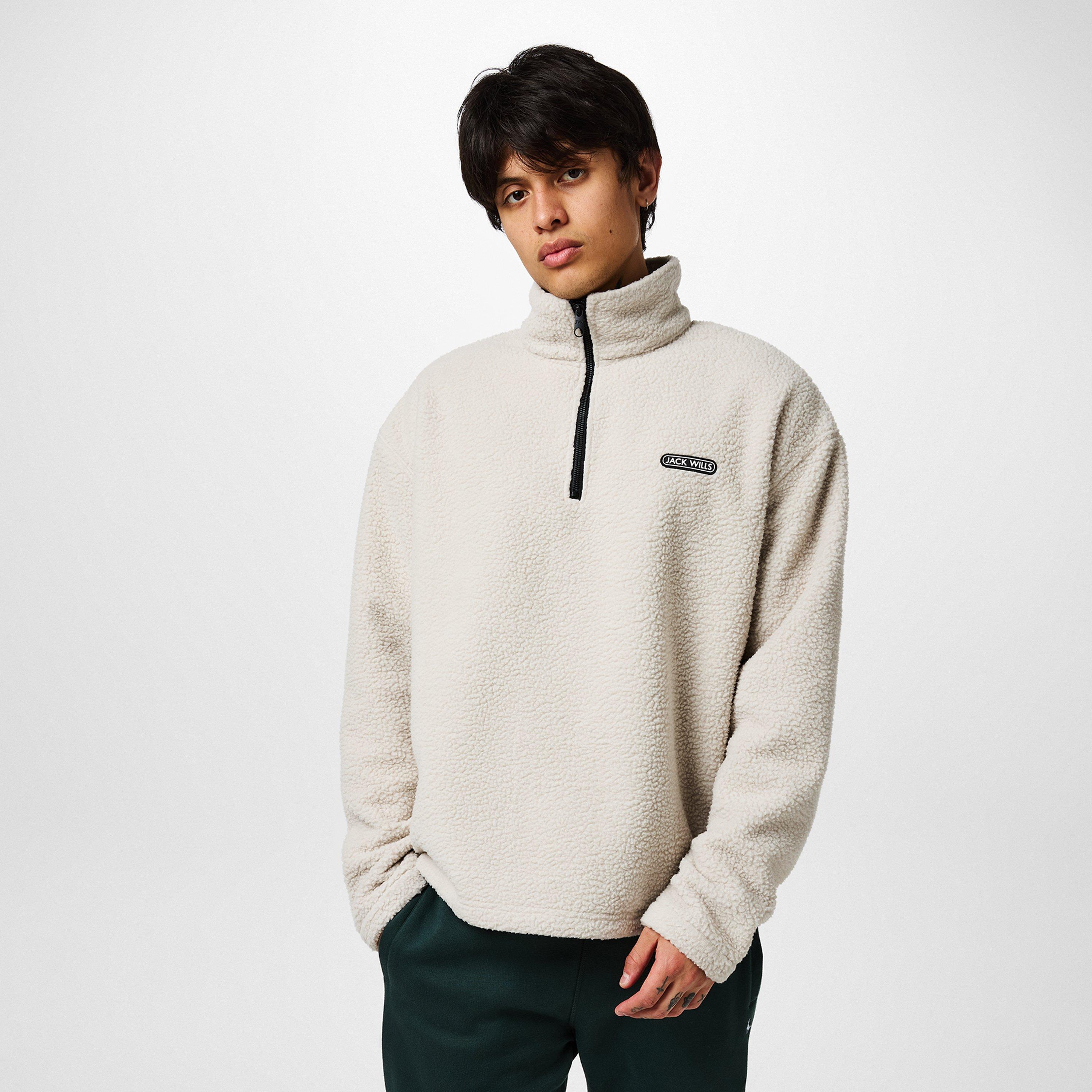 Jack Wills JW Polar Quarter Zip Fleece Top