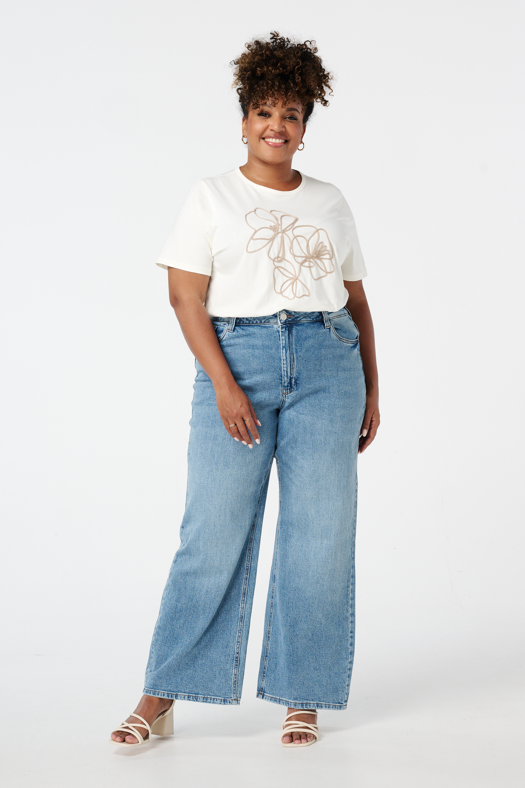 Wide leg jeans IVY Stonewash Denim