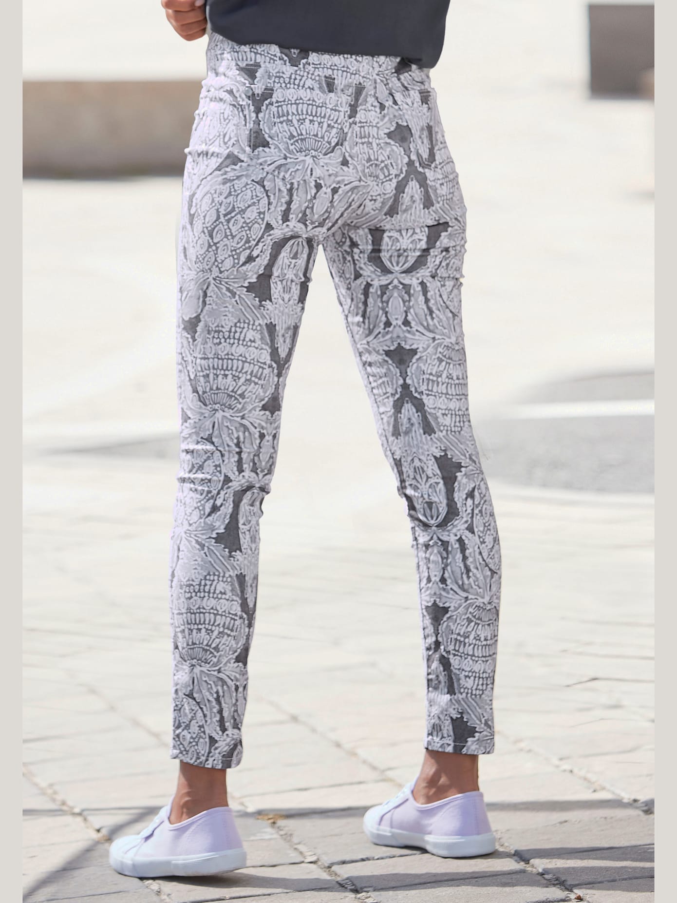 Jegging 7/8 fausses poches devant, poches arrière