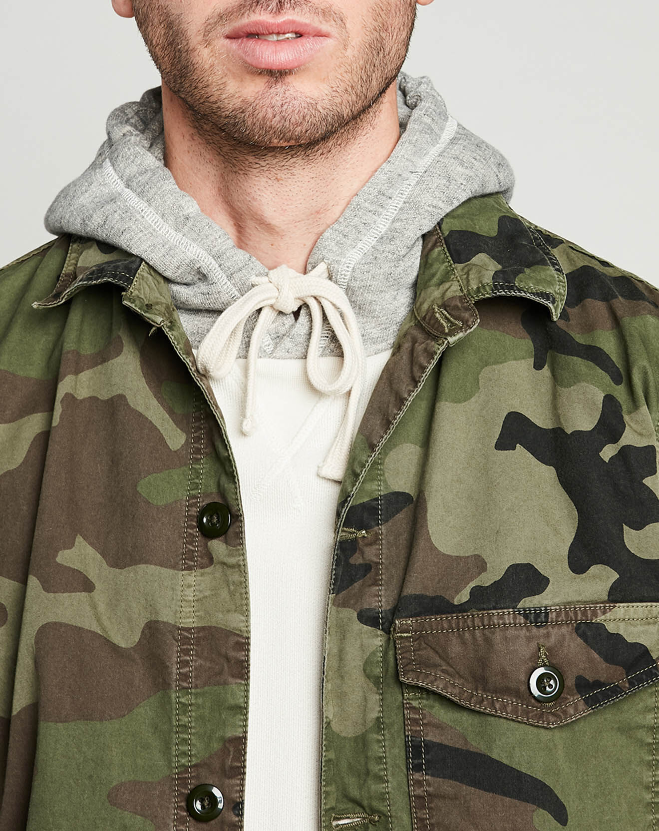 Hartford Veste Jim camouflage kaki
