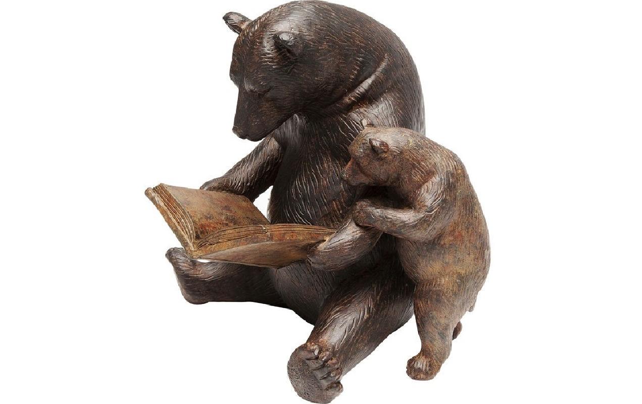 Dekofigur Reading Bears BraunDeko für zu Hause