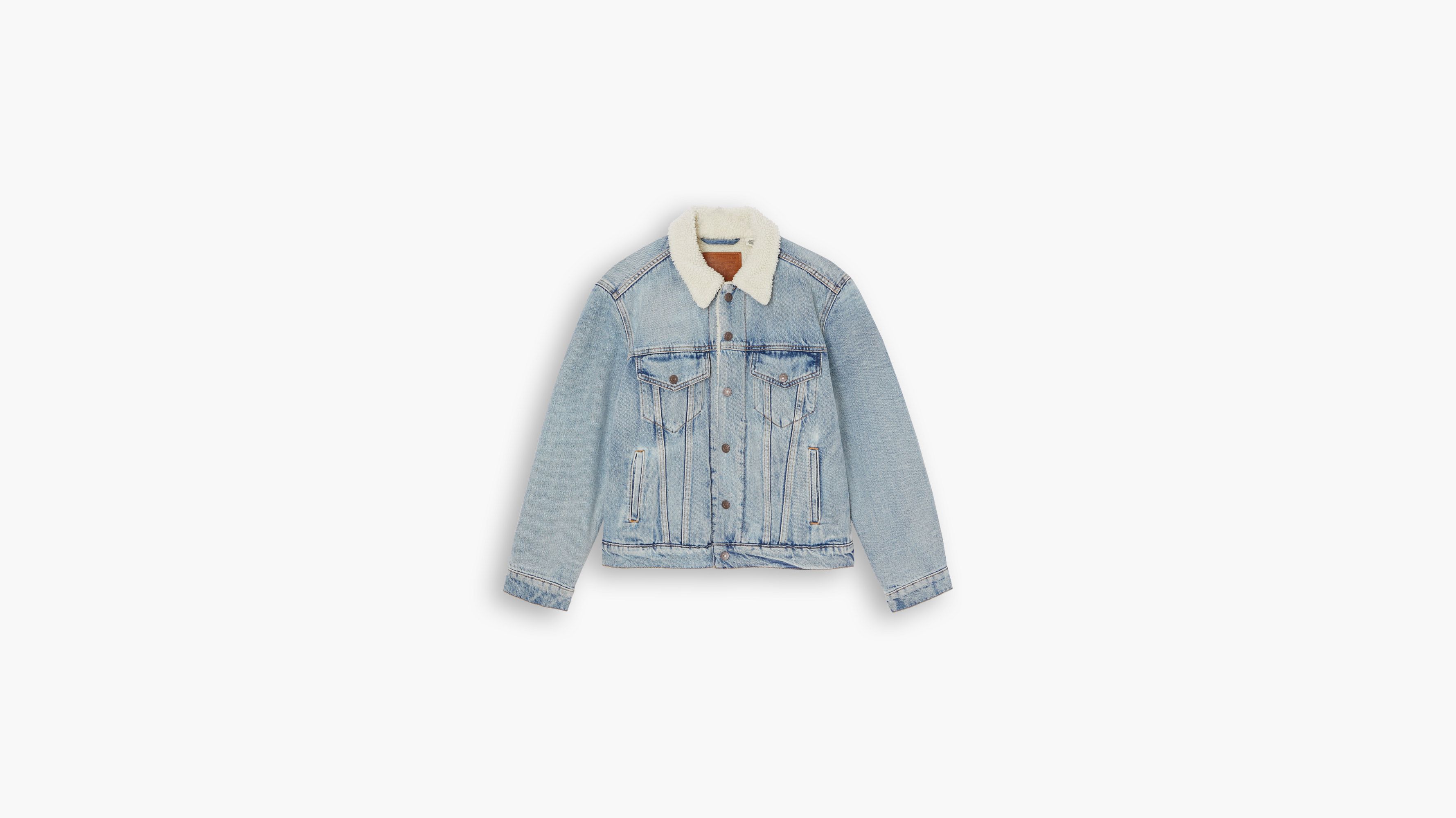 Veste Sherpa Trucker Ex-Boyfriend - Strangerways - Bleu
