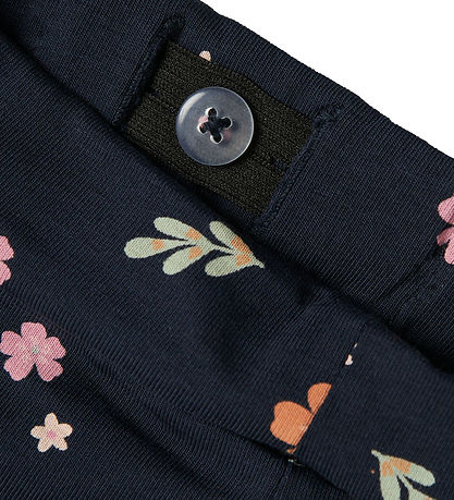 Name It Bukser - NbfVandora - Dark Sapphire/Small Flower