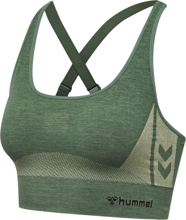 Hummel Clea Seamless sports bh Grøn