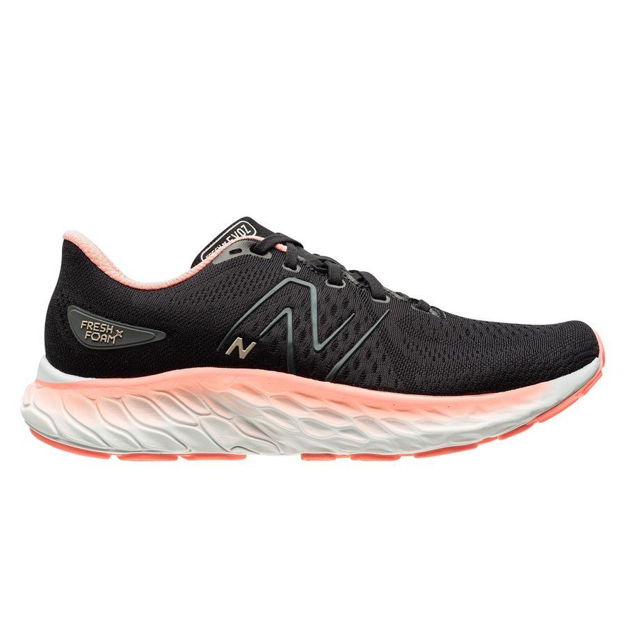 New Balance Chaussures de Running Fresh Foam Evoz V3 - Noir/Blanc/Rose Femme