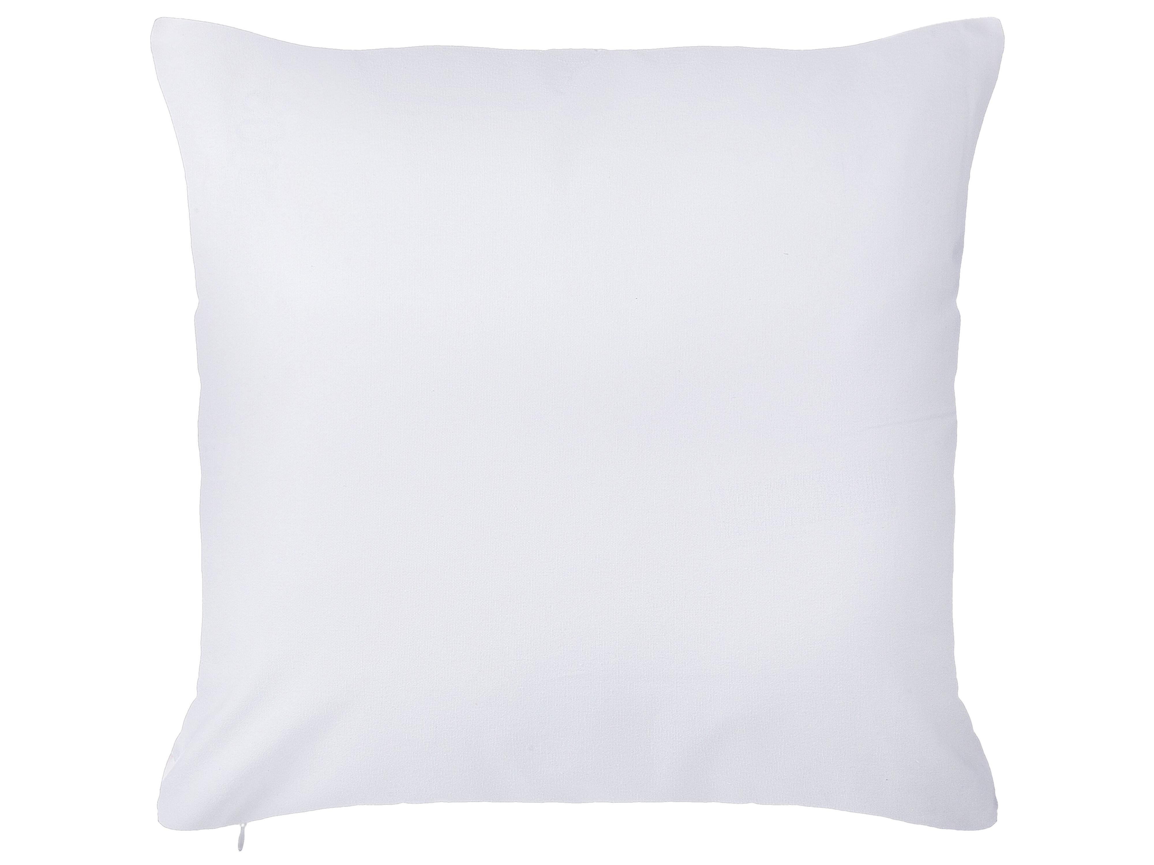 Set van 2 sierkussens CLARKIA Katoen 45 x 45 cm Roze geometrisch patroon