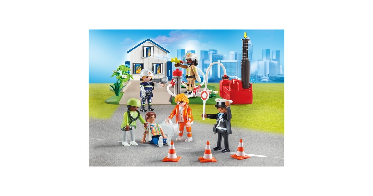 PLAYMOBILFigures - My Figures: Reddingsmissie Constructiespeelgoed  (70980)