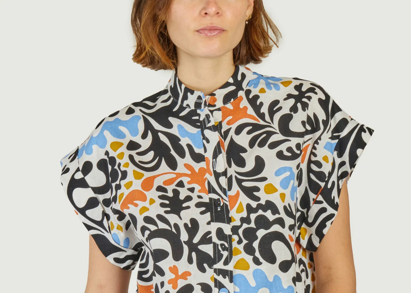 Chemise manches courtes imprimé fantaisie Lison Suncoo