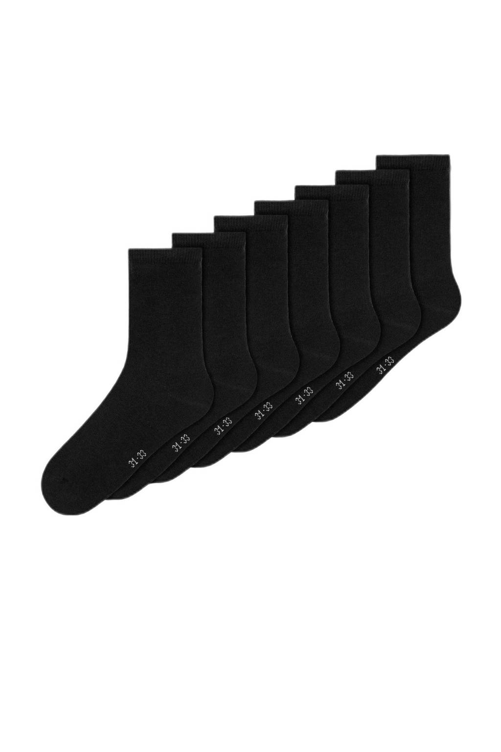 NAME IT sokken NKNSOCK - set van 7 zwart