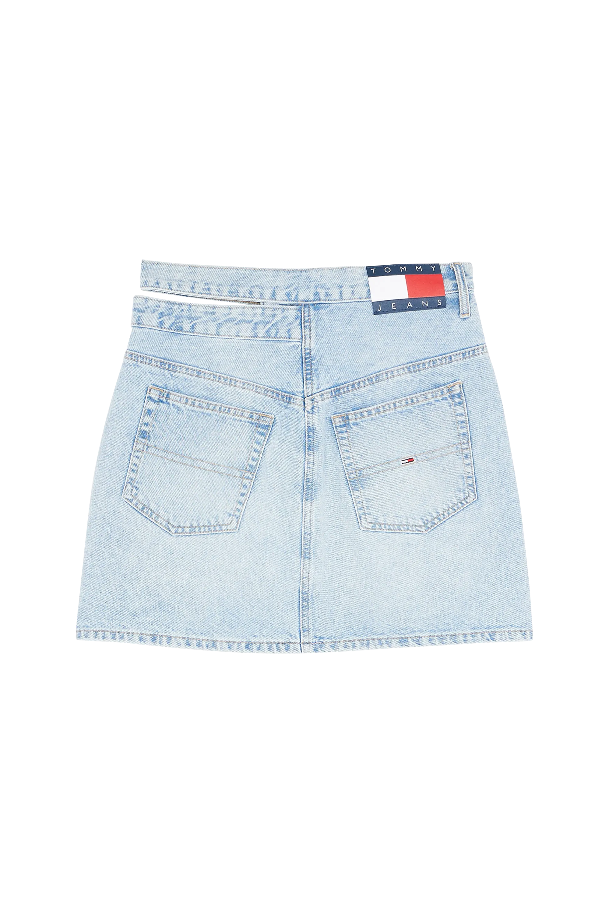 TOMMY JEANS Jupe MOM CUT OUT WB UH SK Bleu