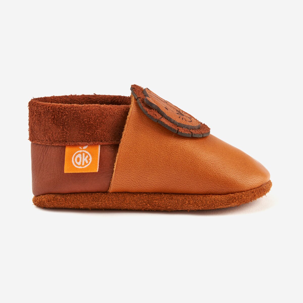 ORANGENKINDER LEO Bio-Leder Krabbel-/Lauflern-/Kindergarten Hausschuhe