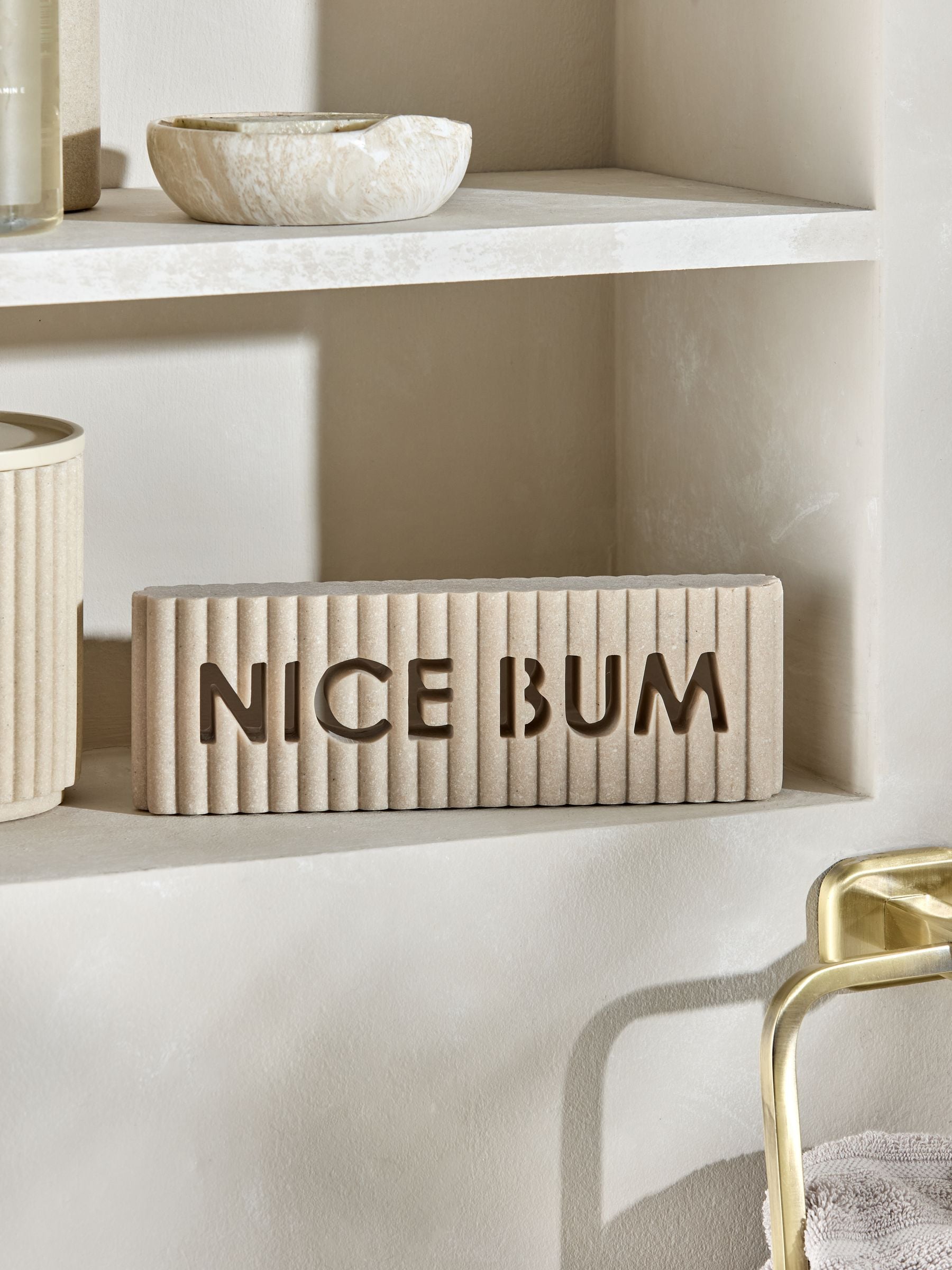 Rib Word Block Ornament