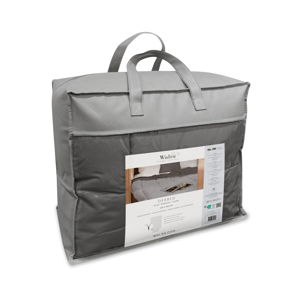 Walra Travel Grey dekbed - 200 x 200 cm