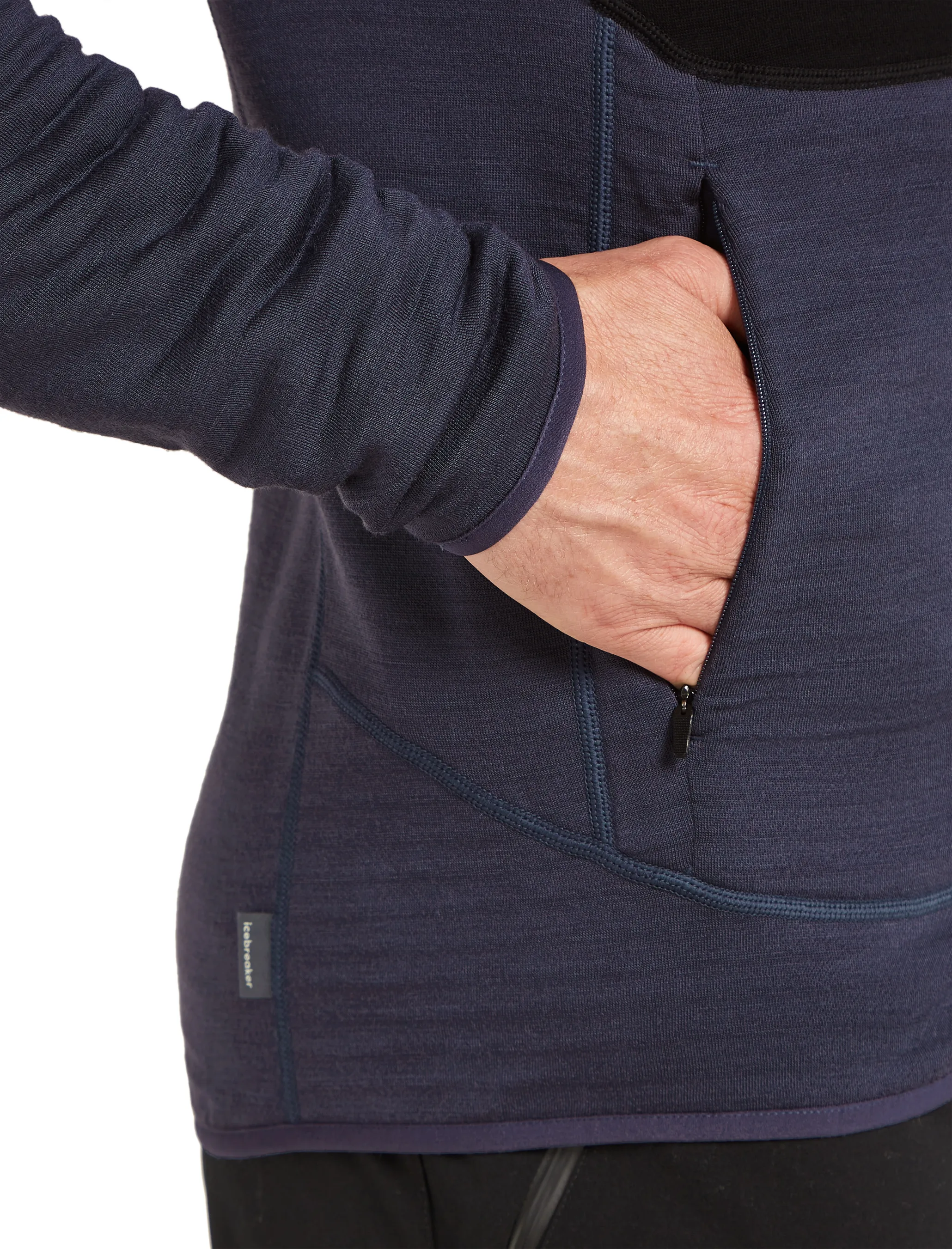 Icebreaker Men's Merino 400 Realfleece Descender Longsleeve Zip
