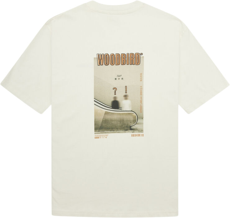 Woodbird WBBaine Photo Tee Off white