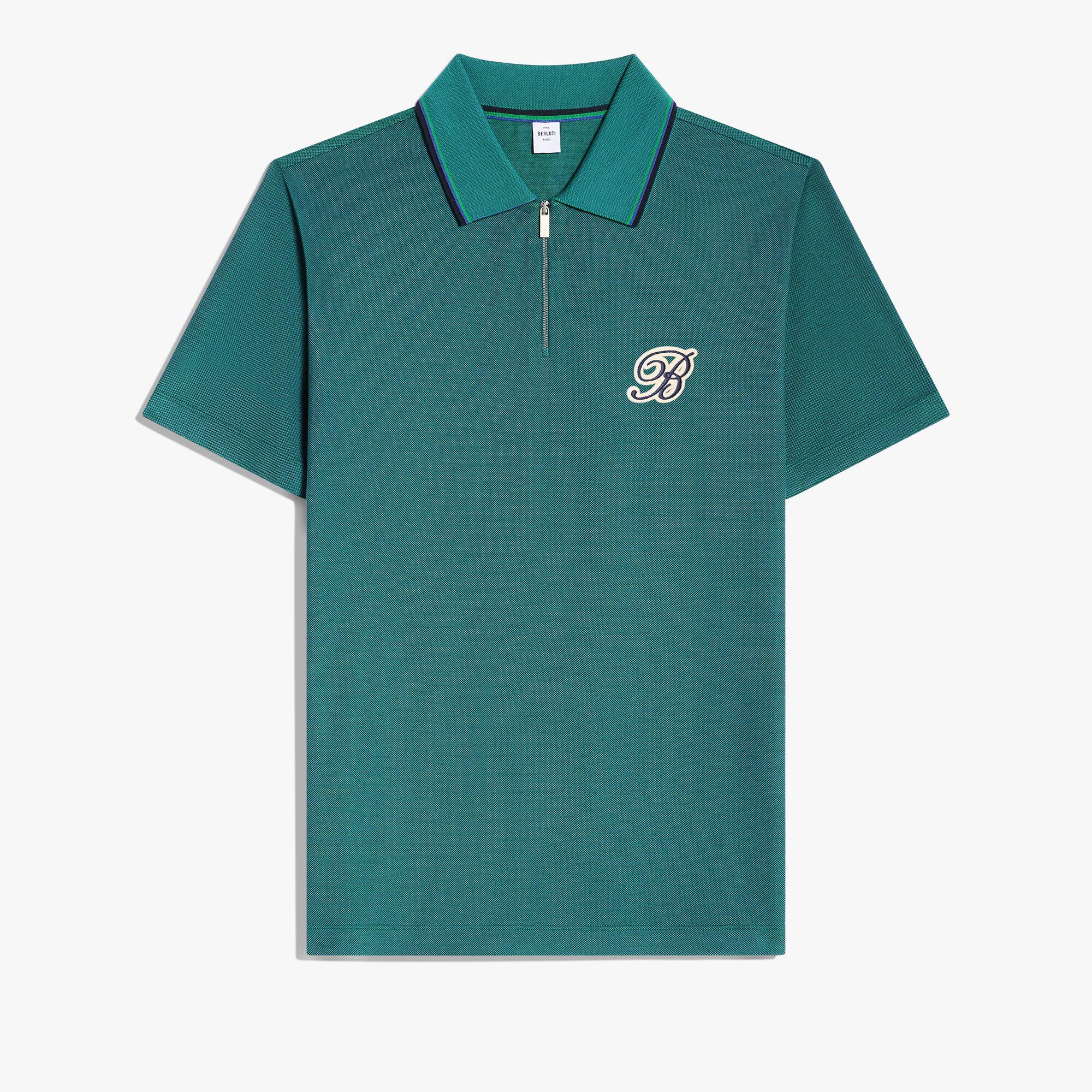 Active Polo Pique Changeant Zippe