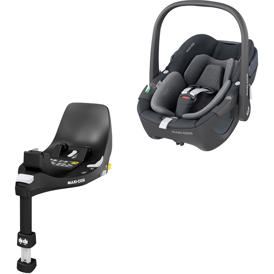 MAXI COSI Set Babyschale Pebble 360 Essential Graphite plus Basisstation FamilyFix 360