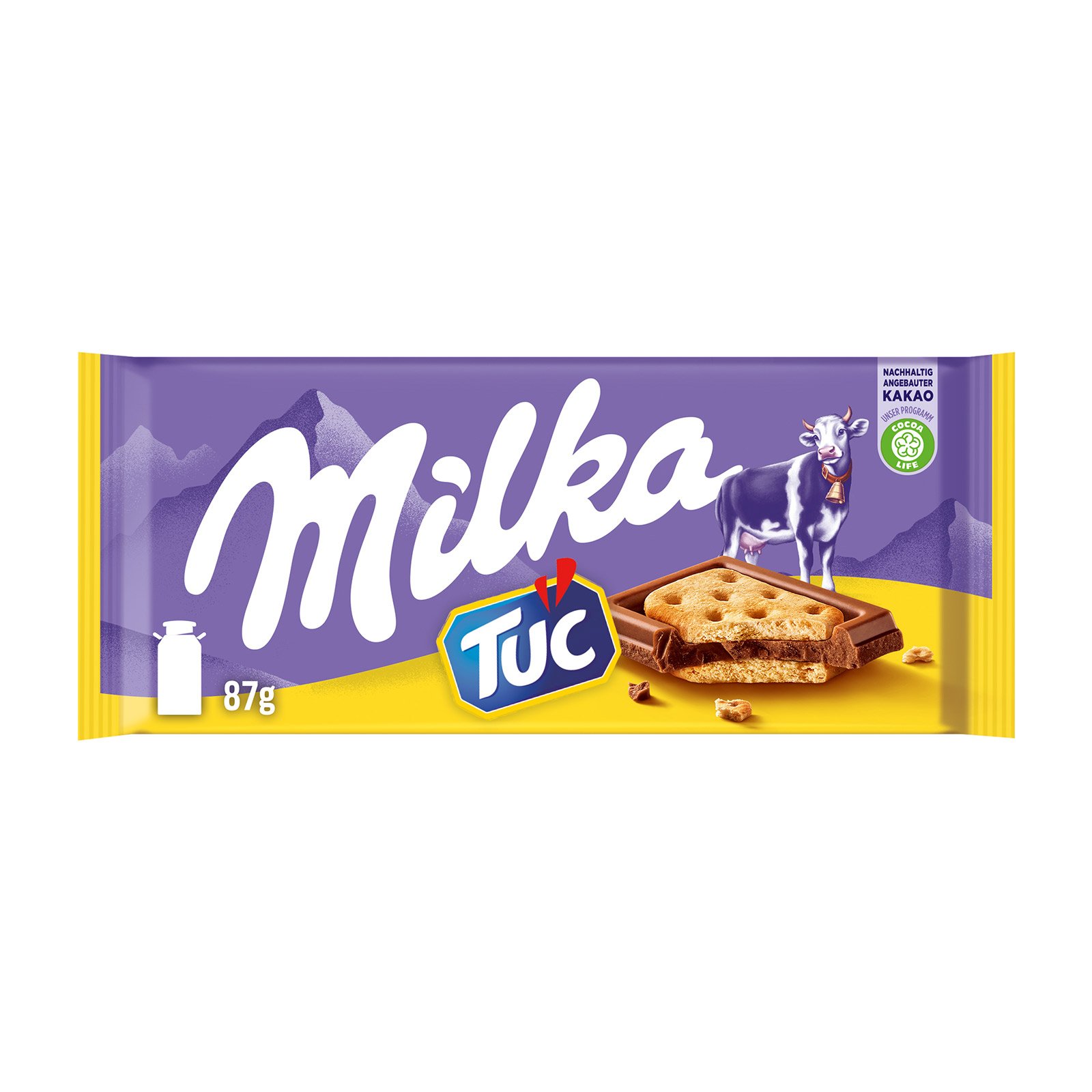 Milka Sandwich mit TUC-Cracker