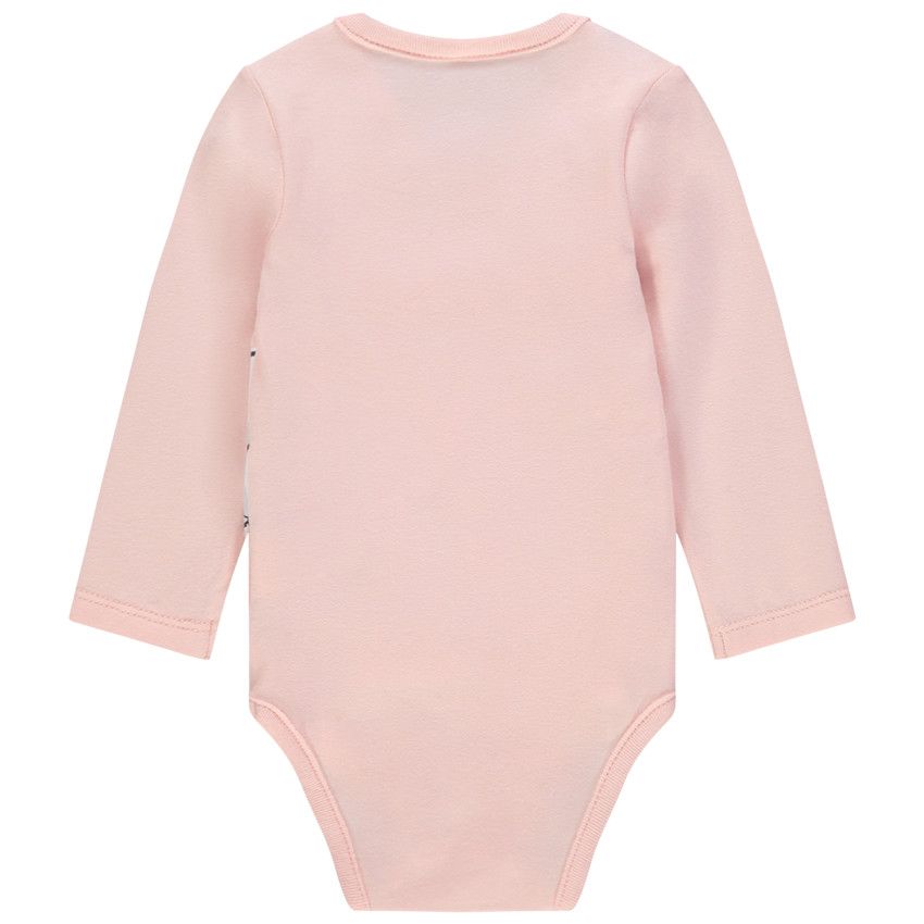 Body manches longues rose en coton bio print Marie Aristochats Disney - Rose