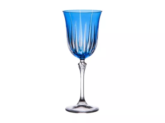 Coffret de 6 verres à pied Divina bleu 28 cl