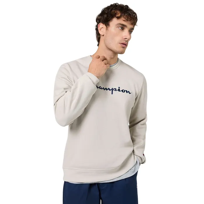 Champion Big Logo Fleece Crewneck Sweater Heren