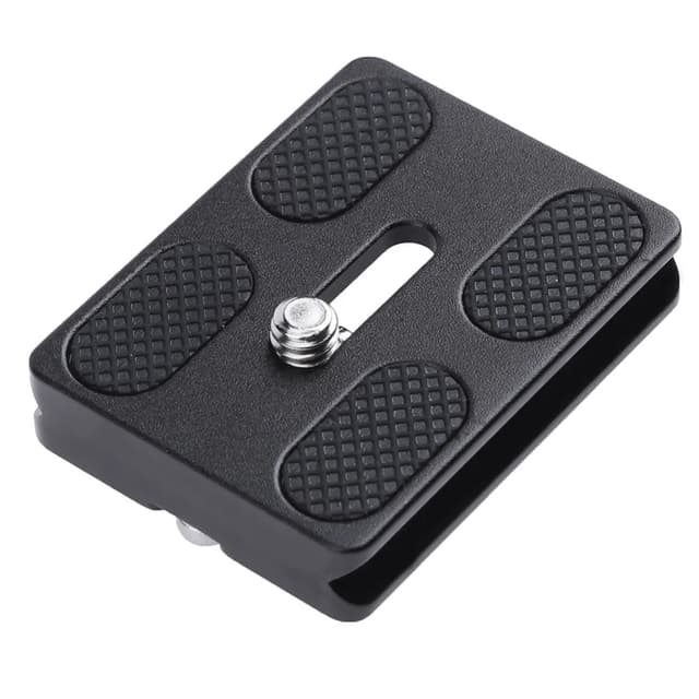 PU50 Kamera stativ monteringsplade Quick release plade til DSLR kamera Sort