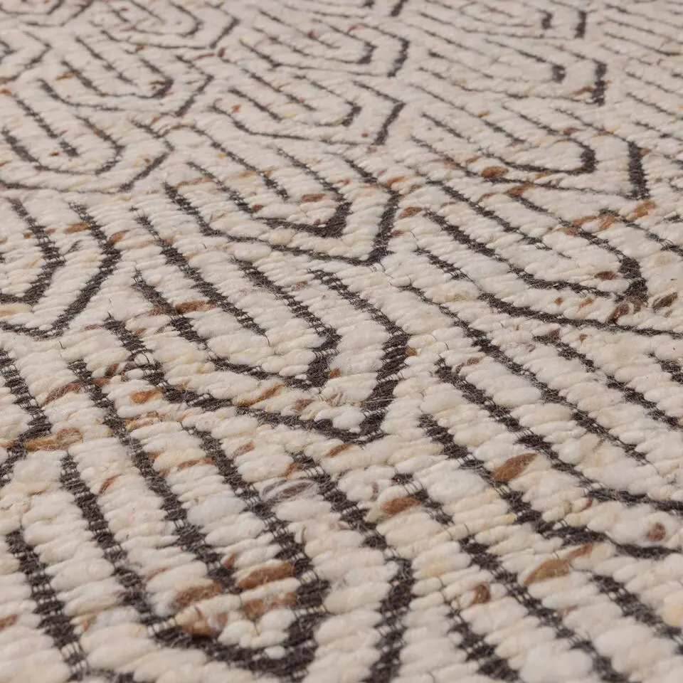 WOOOD vloerkleed Joslin - Wol - Naturel Melange - 170x240 cm