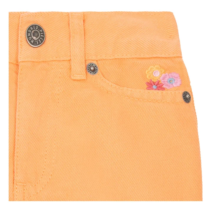Hundred Pieces Short en Jean Bio | Abricot