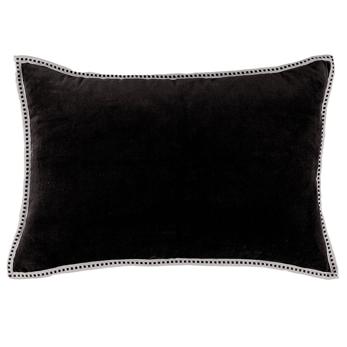 Febronie Housse de coussin velours Ella charbon